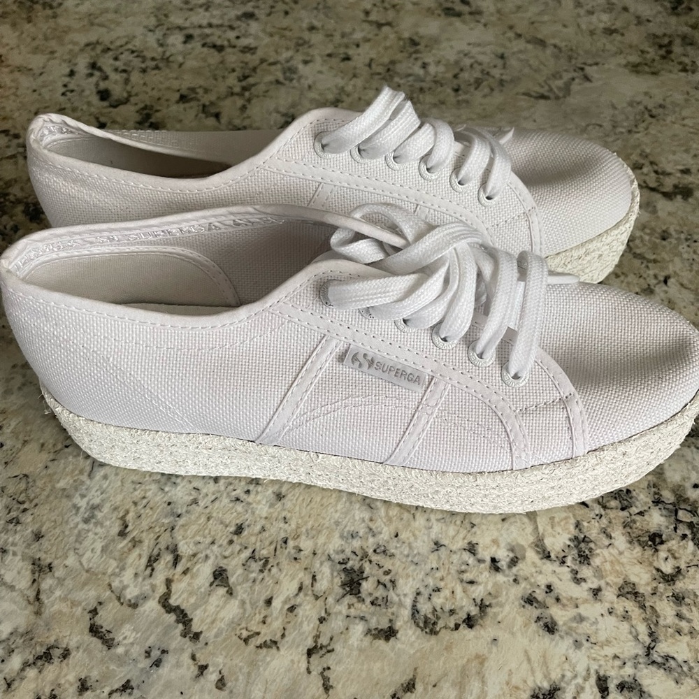Superga platform shoes womens 9